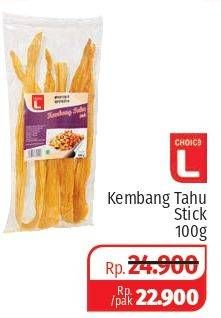 Promo Harga CHOICE L Kembang Tahu Stick 100 gr - Lotte Grosir