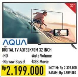 Promo Harga Aqua AQT32K70M  - Hypermart