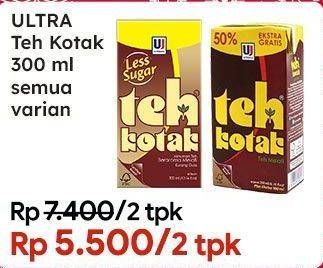 Promo Harga Ultra Teh Kotak All Variants 300 ml - Indomaret
