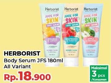 Promo Harga Herborist Juice For Skin Body Serum All Variants 180 ml - Yogya