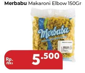 Promo Harga MERBABU Makaroni Elbow 150 gr - Carrefour