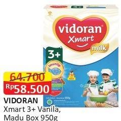 Promo Harga VIDORAN Xmart 3+ Madu, Vanilla 950 gr - Alfamart