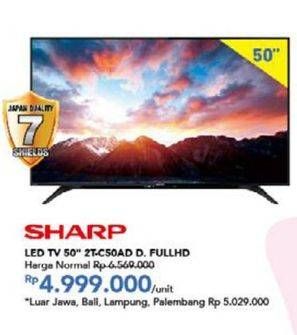 Promo Harga SHARP 2T-C50AD1i Full-HD 50"  - Carrefour