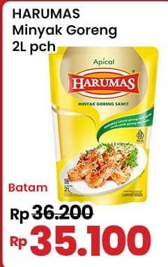 Promo Harga Harumas Minyak Goreng 2000 ml - Indomaret