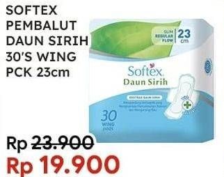 Promo Harga Softex Daun Sirih Wing 23cm 30 pcs - Indomaret