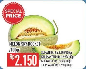 Promo Harga Melon Sky Rocket per 100 gr - Hypermart