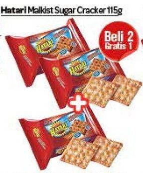 Promo Harga ASIA HATARI Malkist Crackers Sugar per 2 bungkus 115 gr - Carrefour