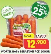 Promo Harga Wortel Baby Berastagi 500 gr - Superindo