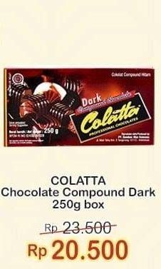 Promo Harga Colatta Compound Dark 250 gr - Indomaret