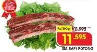 Promo Harga Iga Sapi Potong per 100 gr - Superindo