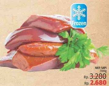 Promo Harga Beef Liver (Hati Sapi) per 100 gr - LotteMart
