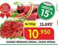 Promo Harga Daging Rendang/ Daging Giling Spesial per 100 gr - Superindo