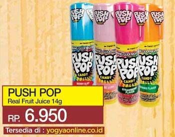 Promo Harga PUSH POP Real Fruit Juice 14 gr - Yogya