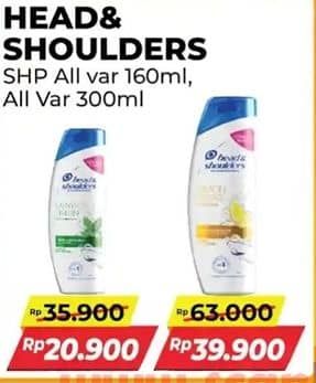 Promo Harga Head & Shoulders Shampoo All Variants 300 ml - Alfamart