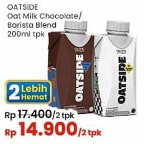 Promo Harga Oatside UHT Milk Chocolate, Barista Blend 200 ml - Indomaret