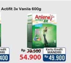 Promo Harga ANLENE Actifit 3x High Calcium Vanilla 600 gr - Alfamart