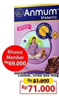 Promo Harga ANMUM Materna Cokelat, Strawberry 400 gr - Alfamart