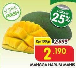 Promo Harga Mangga Harum Manis per 100 gr - Superindo
