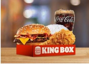 Promo Harga Burger King King Box BBQ Beef Rasher  - Burger King