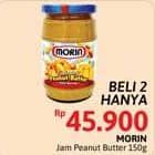 Promo Harga Morin Jam Peanut Butter 150 gr - Alfamidi