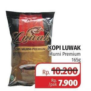 Promo Harga Luwak Kopi Murni Premium Premium 165 gr - Lotte Grosir
