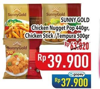 Promo Harga Sunny Gold Chicken Nugget/Stick/Tempura  - Hypermart