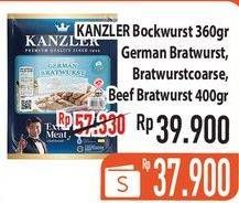 KANZLER Bockwurst, Bratwurst German, Coarse, Beef 360gr