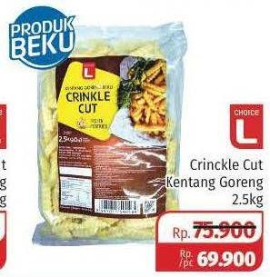 Promo Harga CHOICE L Kentang Crinkle Cut 2500 gr - Lotte Grosir