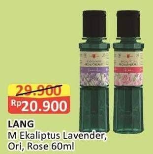 Promo Harga Cap Lang Minyak Ekaliptus Aromatherapy Original, Lavender, Rose 60 ml - Alfamart