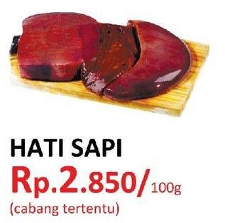 Promo Harga Beef Liver (Hati Sapi) per 100 gr - Yogya