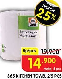 Promo Harga 365 Kitchen Towel Tissue per 2 pcs 50 sheet - Superindo