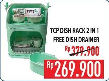 Promo Harga Homeque Dish Rack With Plate  - Hypermart
