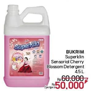Promo Harga Bukrim Deterjen Cair Super Klin  Jinhae Cherry Blossom 4500 ml - LotteMart