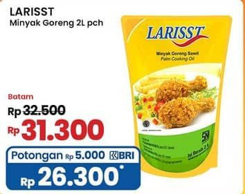 Promo Harga Larisst Minyak Goreng 2000 ml - Indomaret