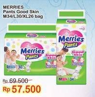 Promo Harga MERRIES Pants Good Skin M34, L30, XL26  - Indomaret