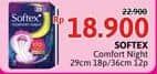 Promo Harga Softex Comfort Night Wing 29cm, Wing 36cm 12 pcs - Alfamidi