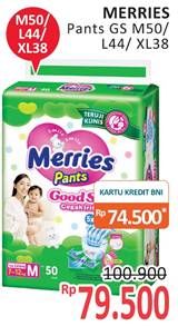 Promo Harga Merries Pants Good Skin M50, L44, XL38 38 pcs - Alfamidi