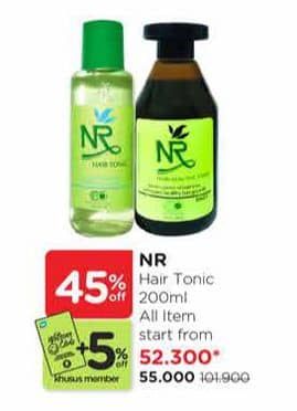 Promo Harga NR Hair Tonic All Variants 200 ml - Watsons