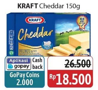 Promo Harga Kraft Cheese Cheddar 160 gr - Alfamidi