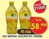 Promo Harga 365 Minyak Jagung 1000 ml - Superindo