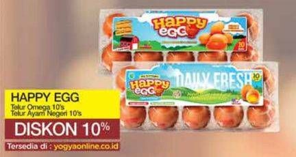 Promo Harga Happy Egg Telur Omega 10