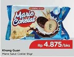 Promo Harga KHONG GUAN Marie Salut Cokelat 95 gr - TIP TOP