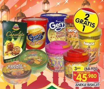 Promo Harga Aneka Biskuit per 3 kaleng - Superindo