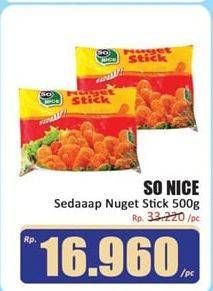 Promo Harga SO NICE Sedaap Chicken Stick 500 gr - Hari Hari