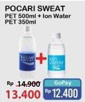 Promo Harga POCARI SWEAT PET 500ml + Ion Water PET 350ml  - Alfamart