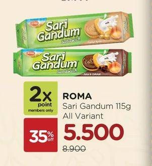 Promo Harga ROMA Sari Gandum 115 gr - Watsons