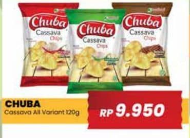 Promo Harga Chuba Cassava Chips All Variants 120 gr - Yogya