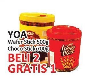 Promo Harga YOA Wafer Stick per 2 pcs 500 gr - Yogya