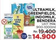 Promo Harga Ultra Milk/Greenfields/Indomilk/Frisian Flag Susu UHT  - LotteMart