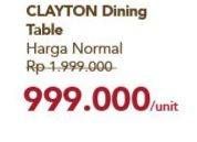 Promo Harga Clayton Dinning Table  - Carrefour